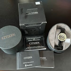 Brand new Eco Drive Citizen Watch black ceramic band